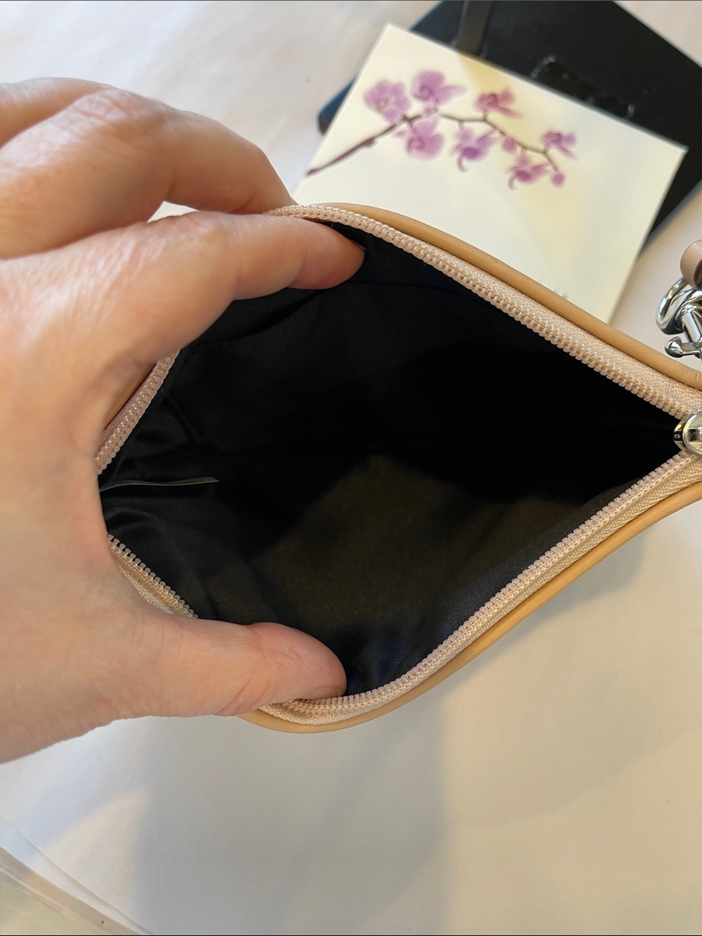 Coach Bags | Coach Horse And Carriage Leather Wristlet | Color: Black/Tan | - Picture 5 of 5